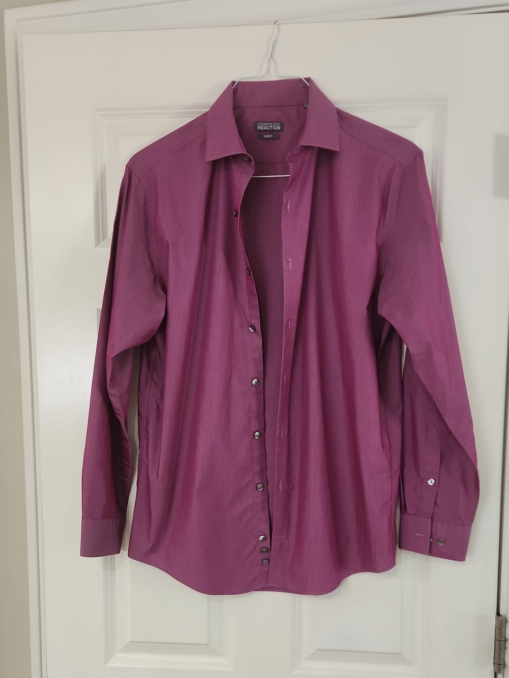 Kenneth Cole Reaction Men's Long-Sleeve Dress Shirt - Plum